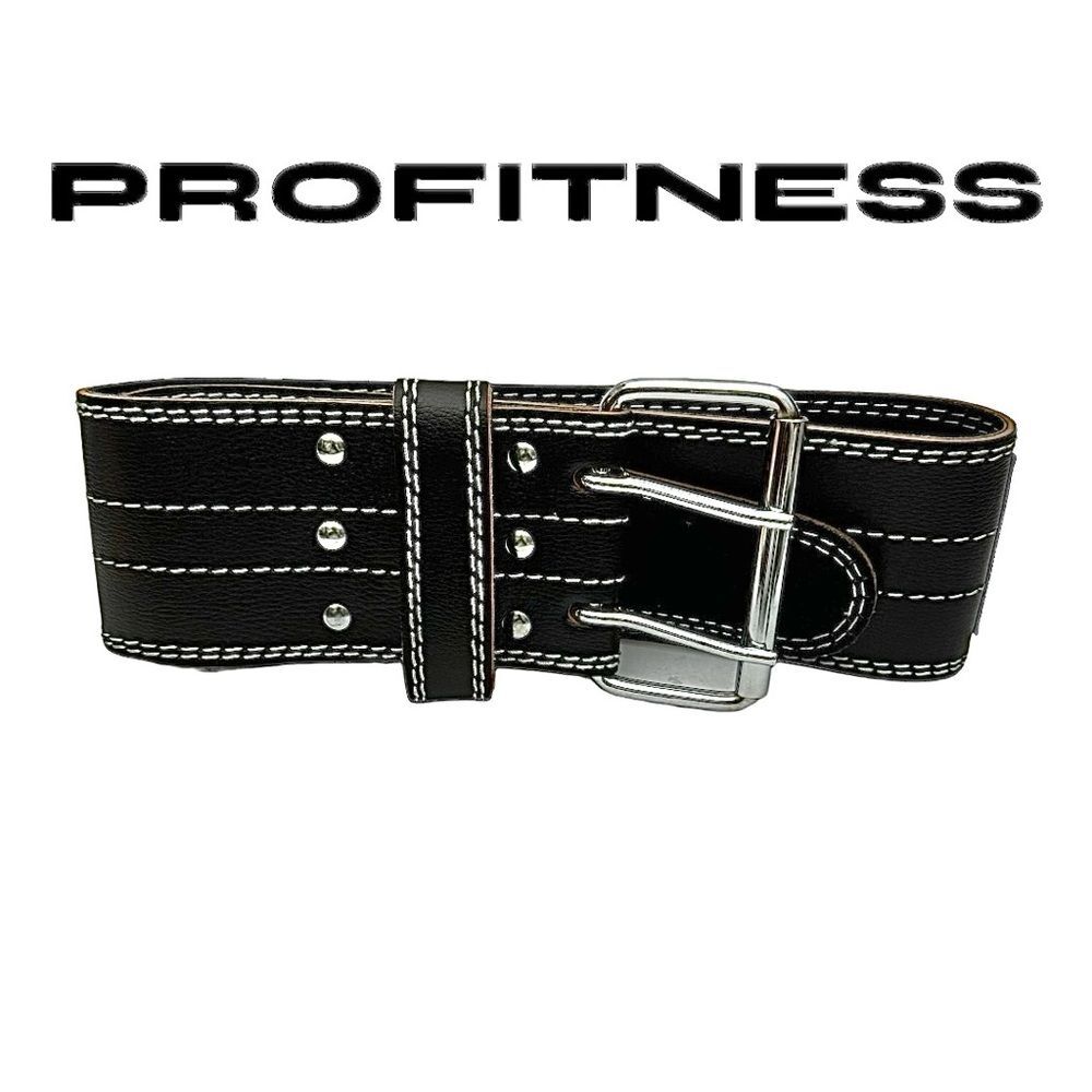 Pro Fitness Leather Weight Lifting Belt 4"- 40" Gym Back Support Strap Training